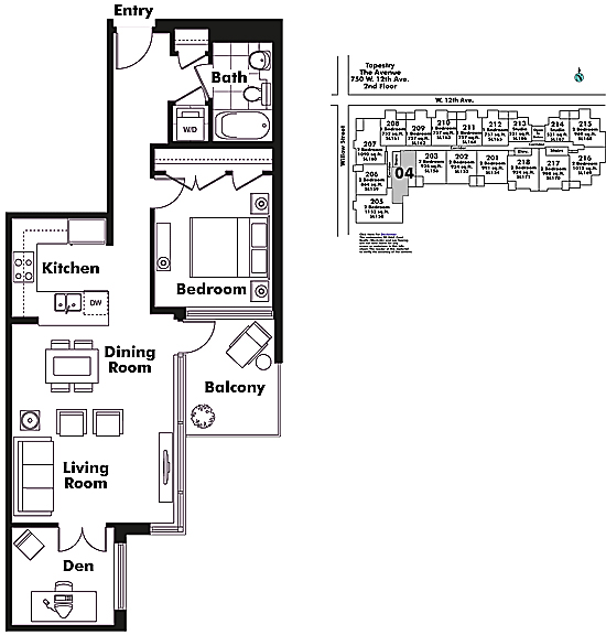Floor plan 204