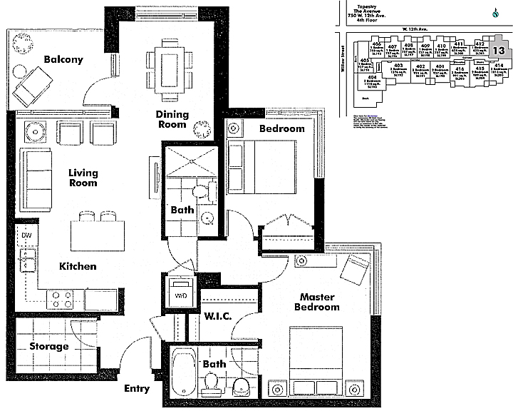 Floor plan 413