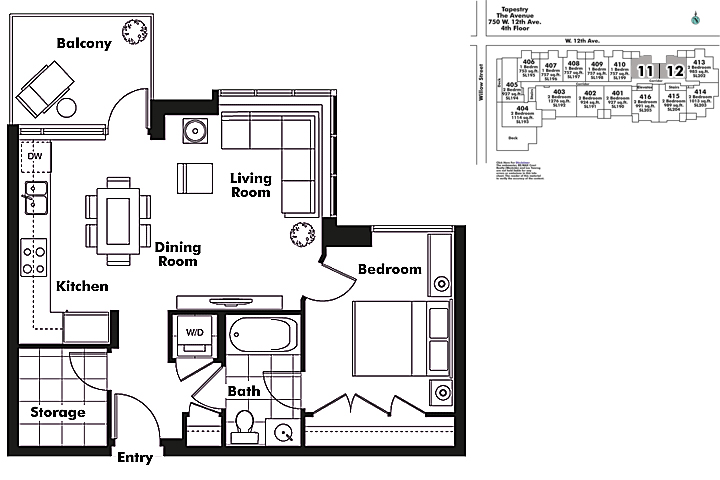 Floor plan 412