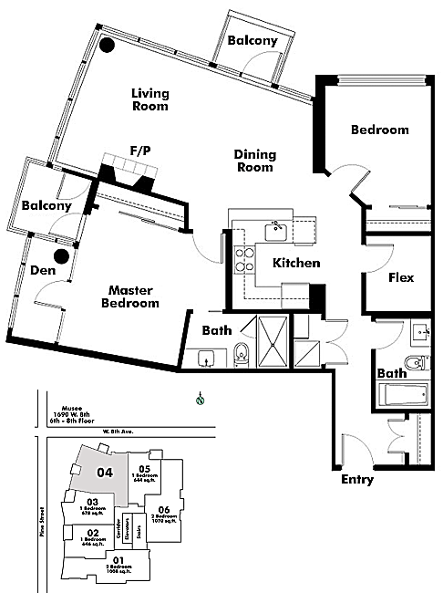 Floor plan 604