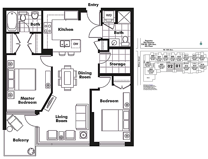Floor plan 402