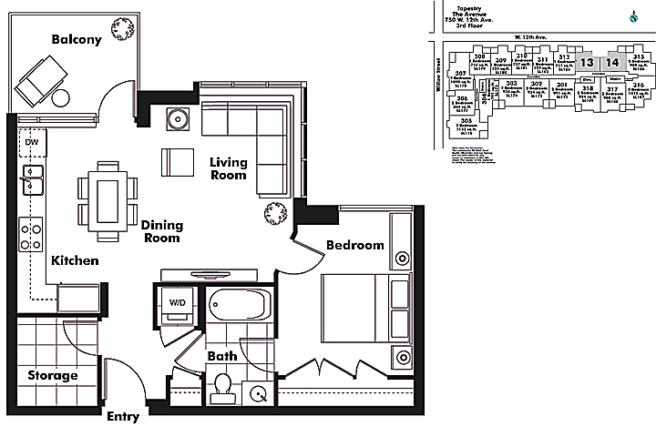 Floor plan 313