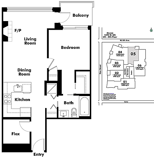 Floor plan 805