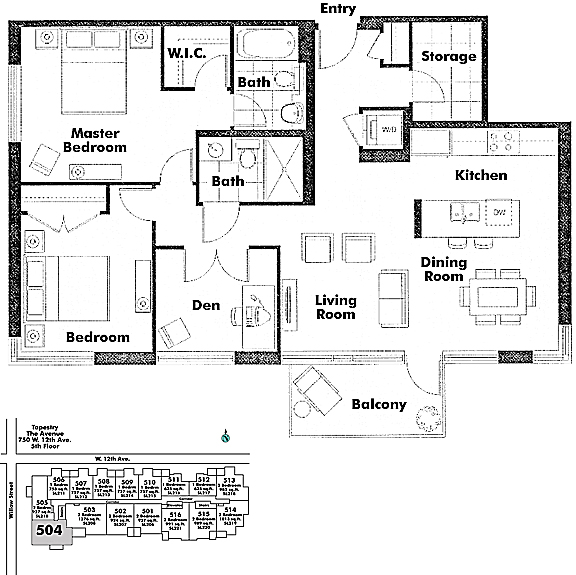 Floor plan 504