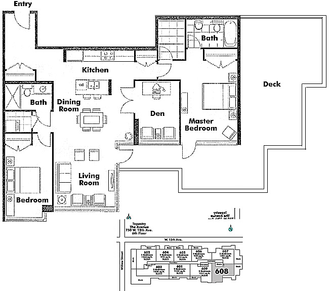 Floor plan 608