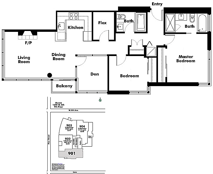 Floor plan 901