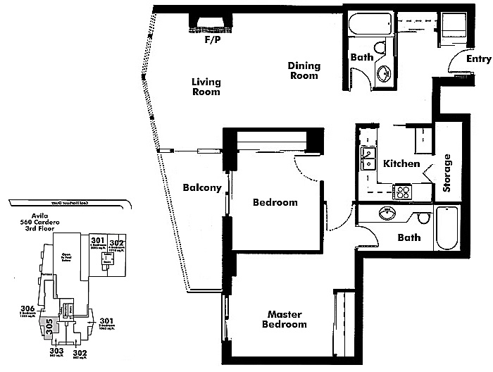 Floor plan 305