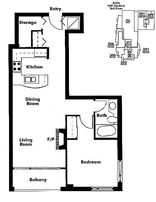 Floor plan 302