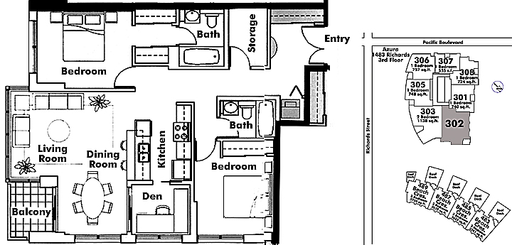 Floor plan 302