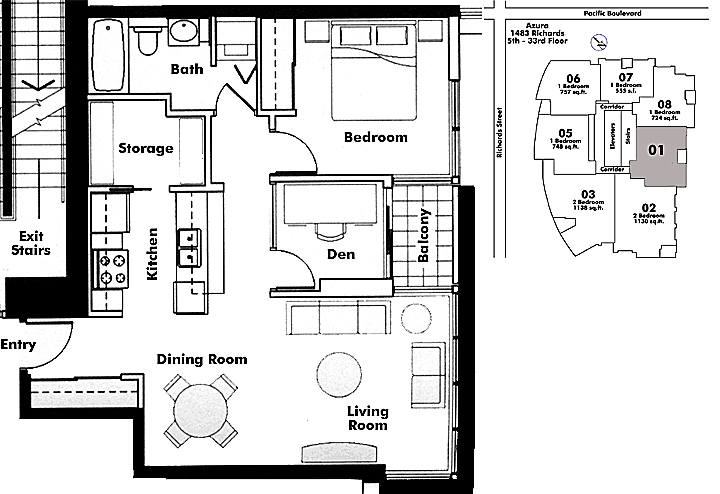 Floor plan 601