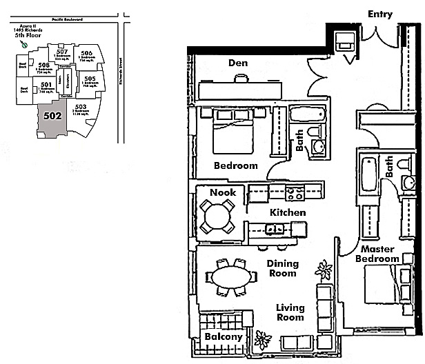Floor plan 502