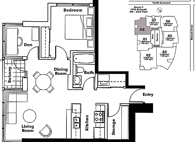 Floor plan 608