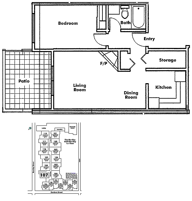 Floor plan 107