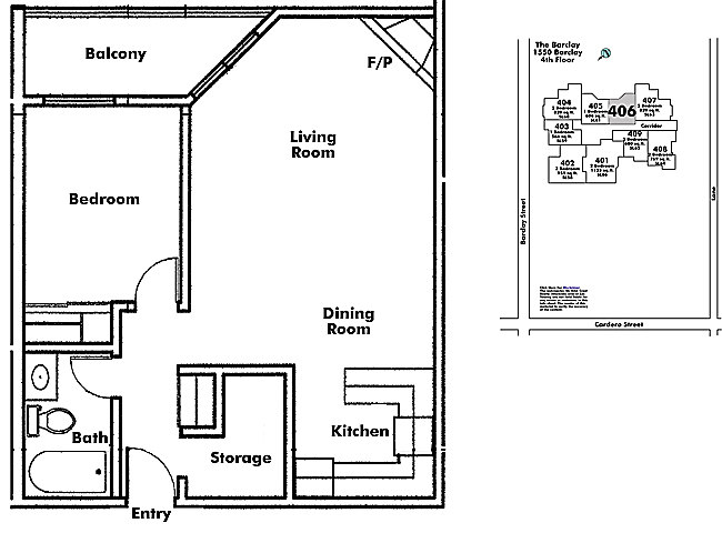Floor plan 406
