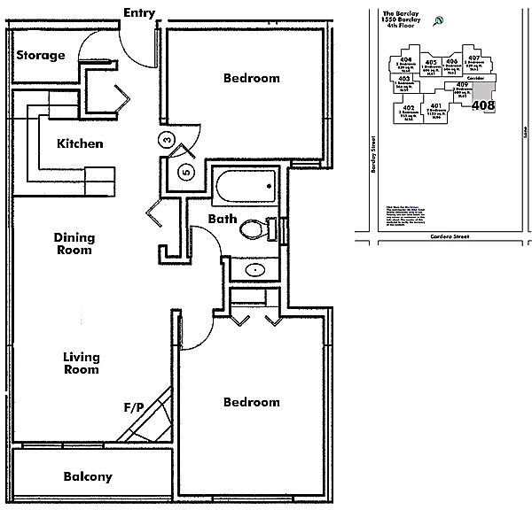 Floor plan 408