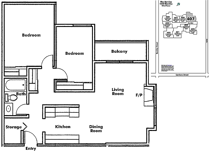 Floor plan 407
