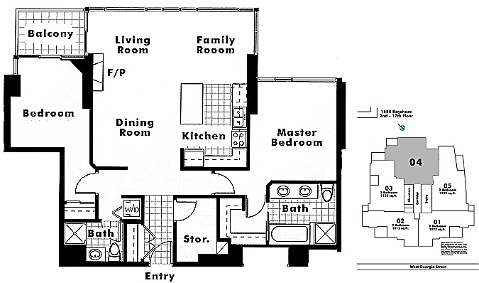 Floor plan 604