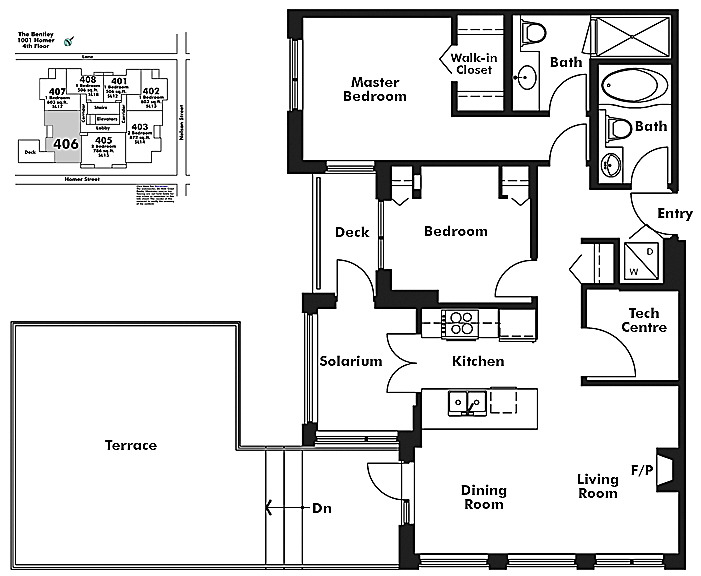 Floor plan 406