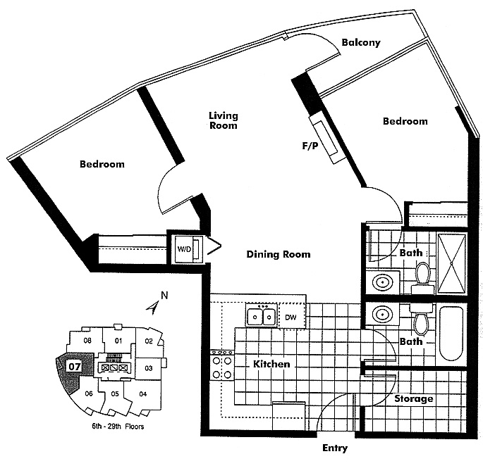 Floor plan 607