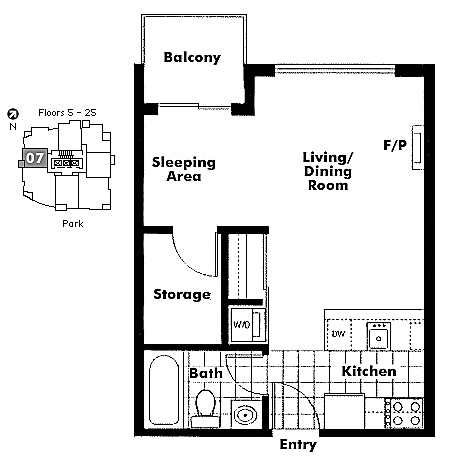 Floor plan 607