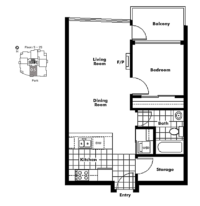 Floor plan 605