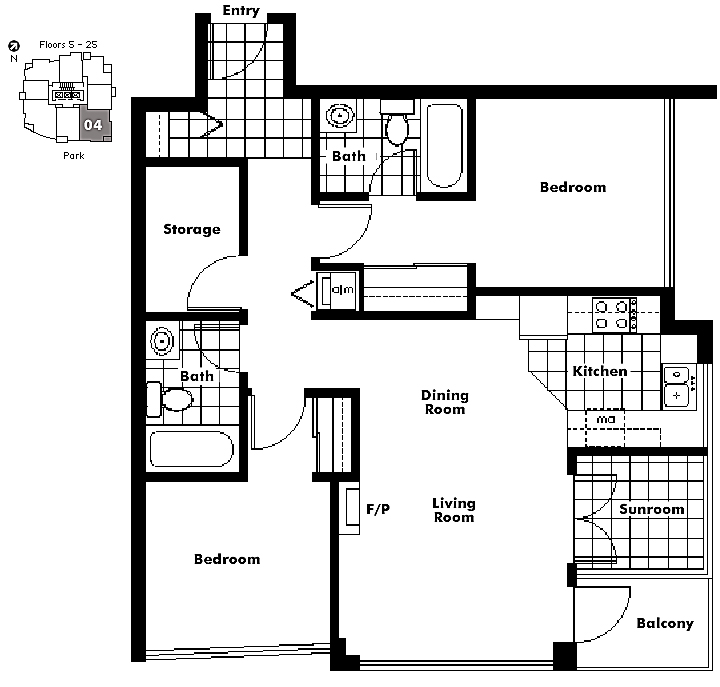 Floor plan 704
