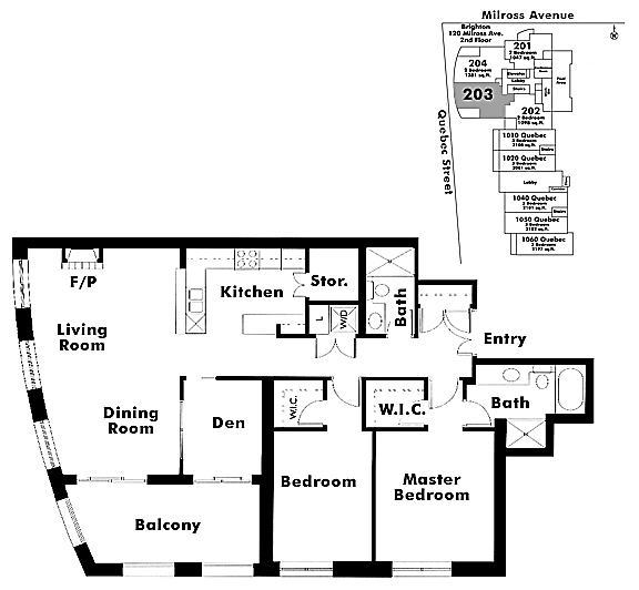 Floor plan 203