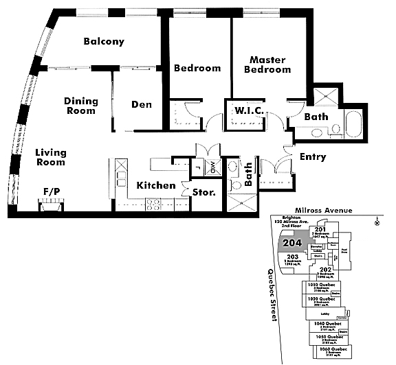 Floor plan 204