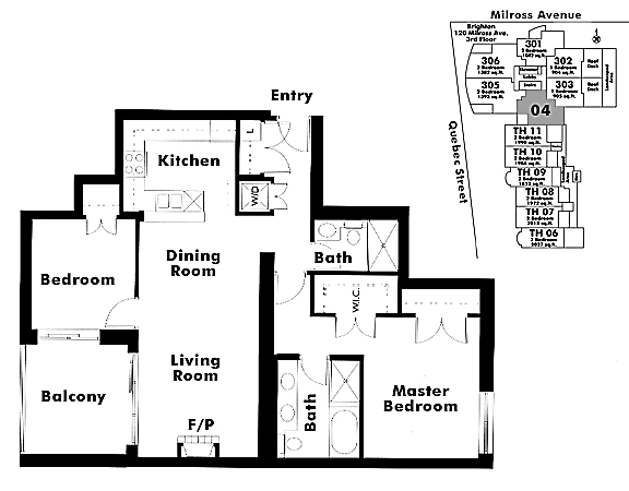 Floor plan 604