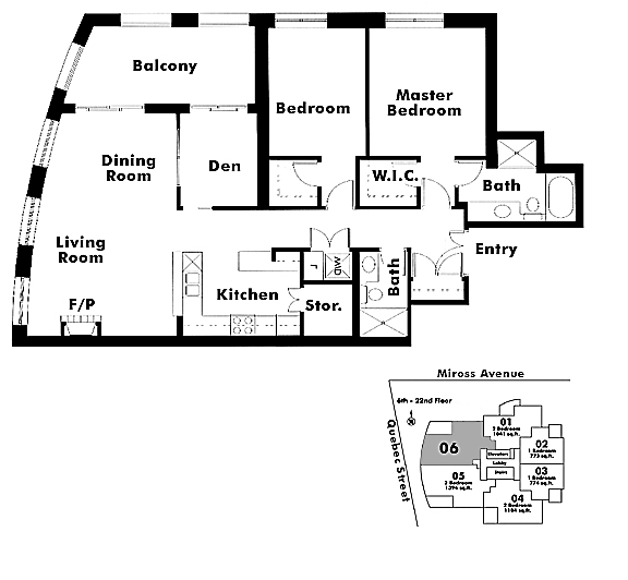 Floor plan 606