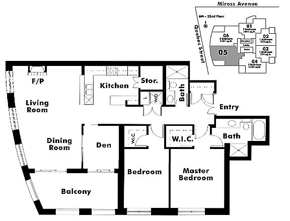 Floor plan 605