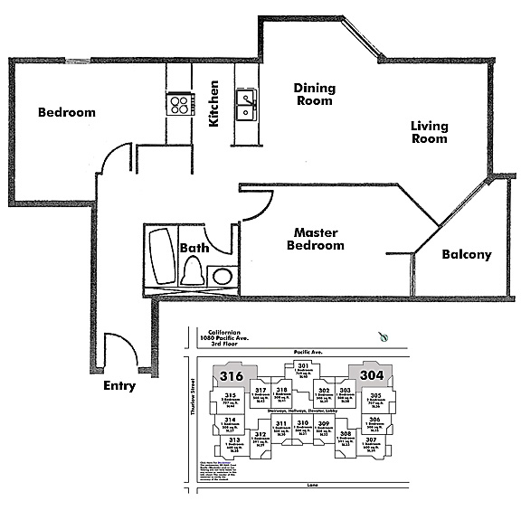 Floor plan 304