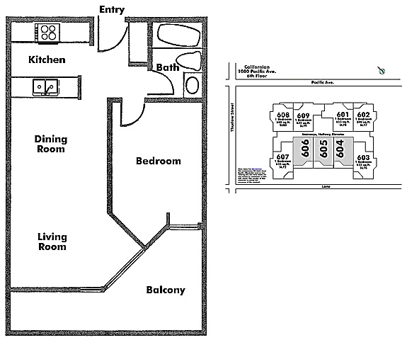 Floor plan 605
