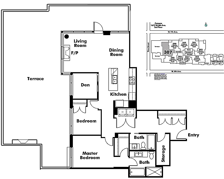 Floor plan 307