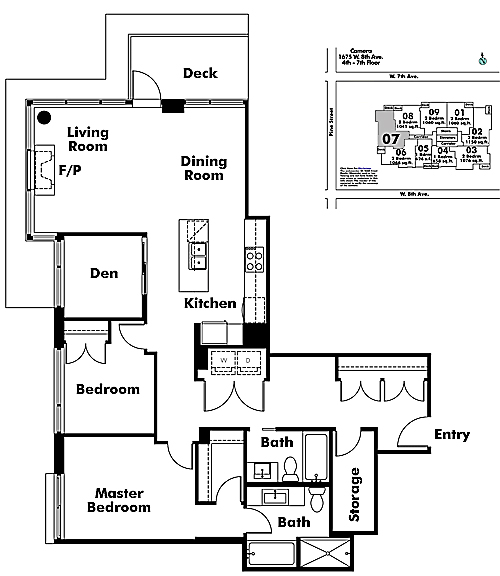 Floor plan 607
