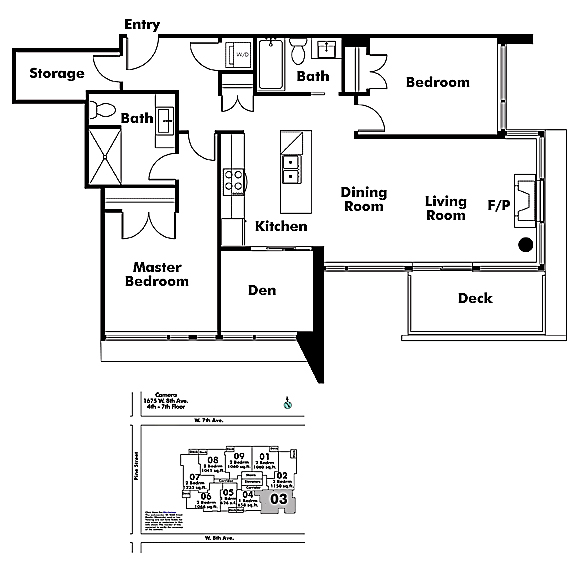 Floor plan 603