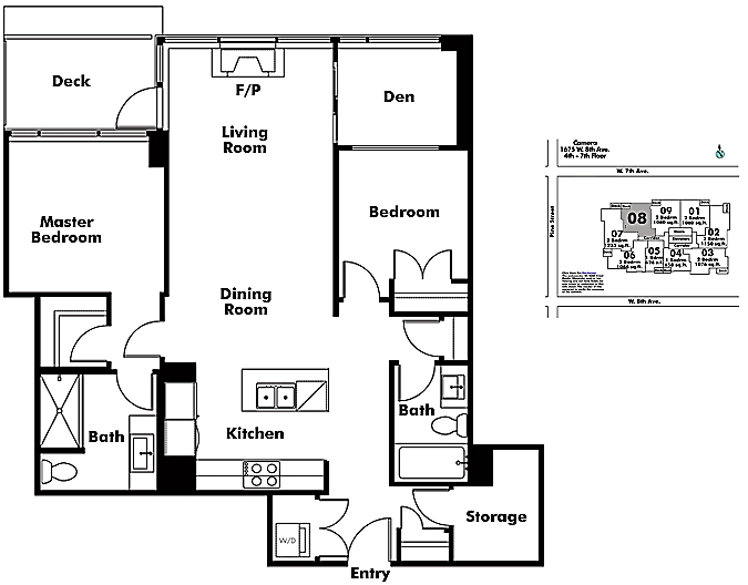 Floor plan 608