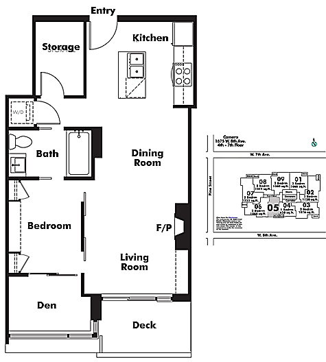 Floor plan 505
