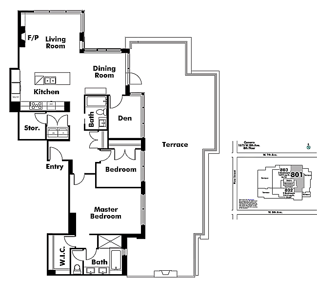Floor plan 801