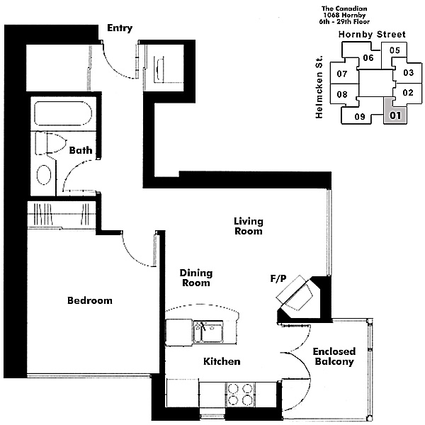 Floor plan 601