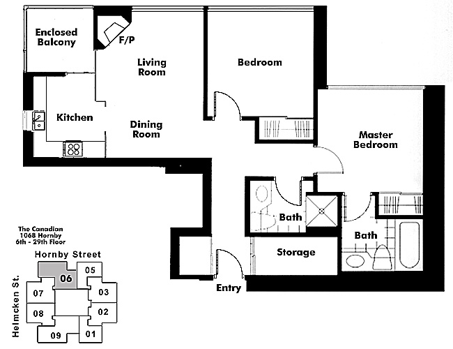 Floor plan 606