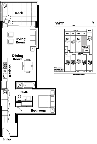 Floor plan 204
