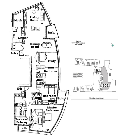 Floor plan 302