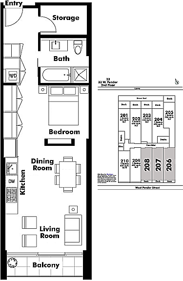 Floor plan 208