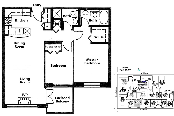 Floor plan 208