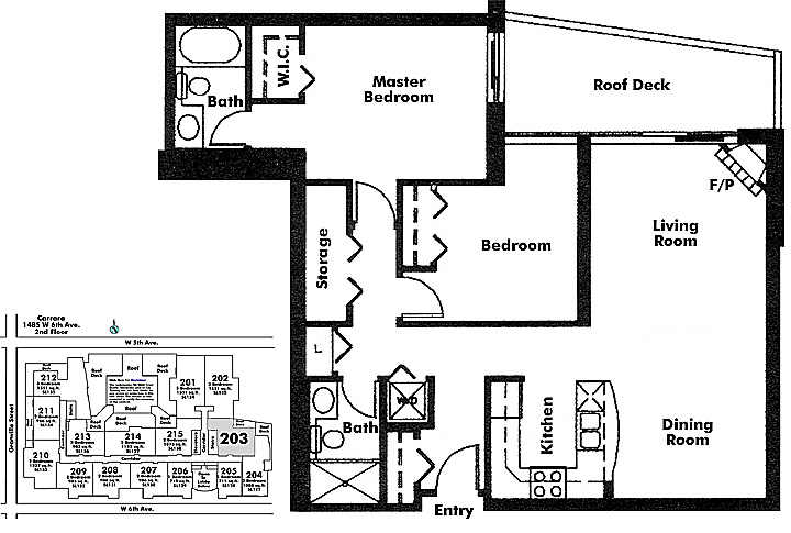 Floor plan 203