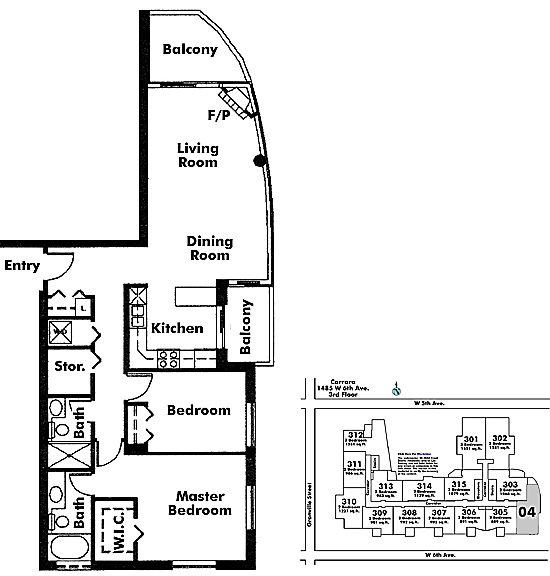 Floor plan 404