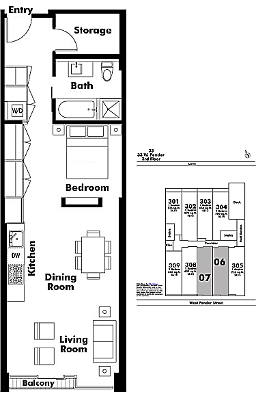 Floor plan 607