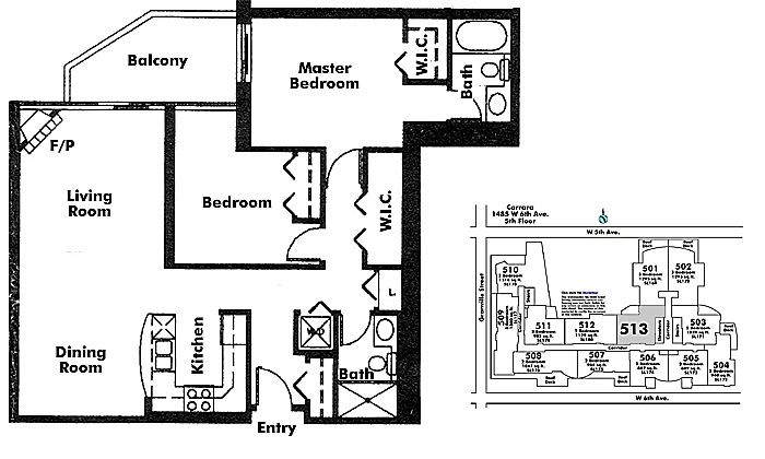 Floor plan 513