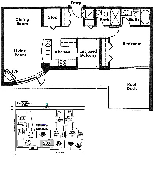 Floor plan 507